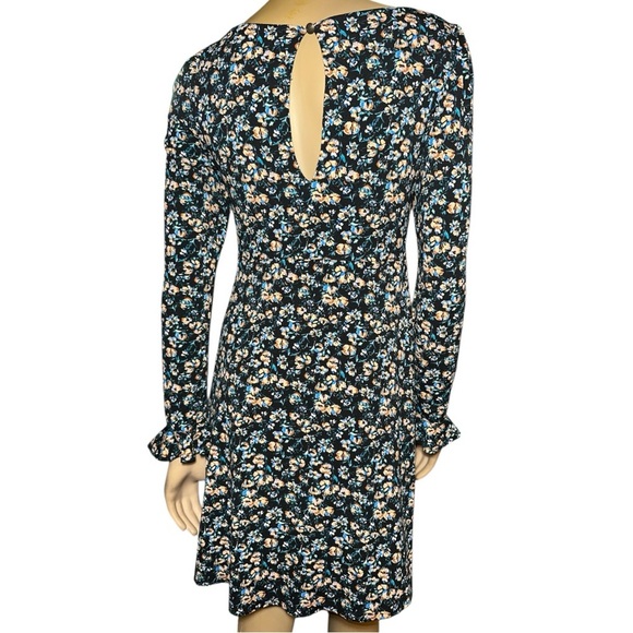 Free People women’s Say hello Floral Long Sleeve mini Dress size SP - Picture 10 of 16